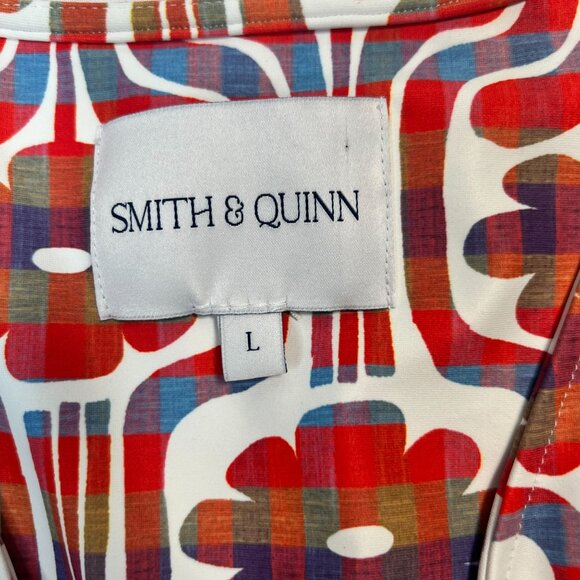 Smith & Quinn The Dorothy Ponte Dress Mini Sleeveless Red Retro Floral Large - Picture 5 of 9